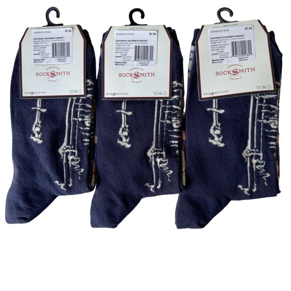 Socksmith Women Graphic Cotton Crew Socks Absinthe Girl One Size Fits Most New - Picture 5 of 6